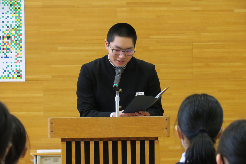 ３学期始業式の様子2